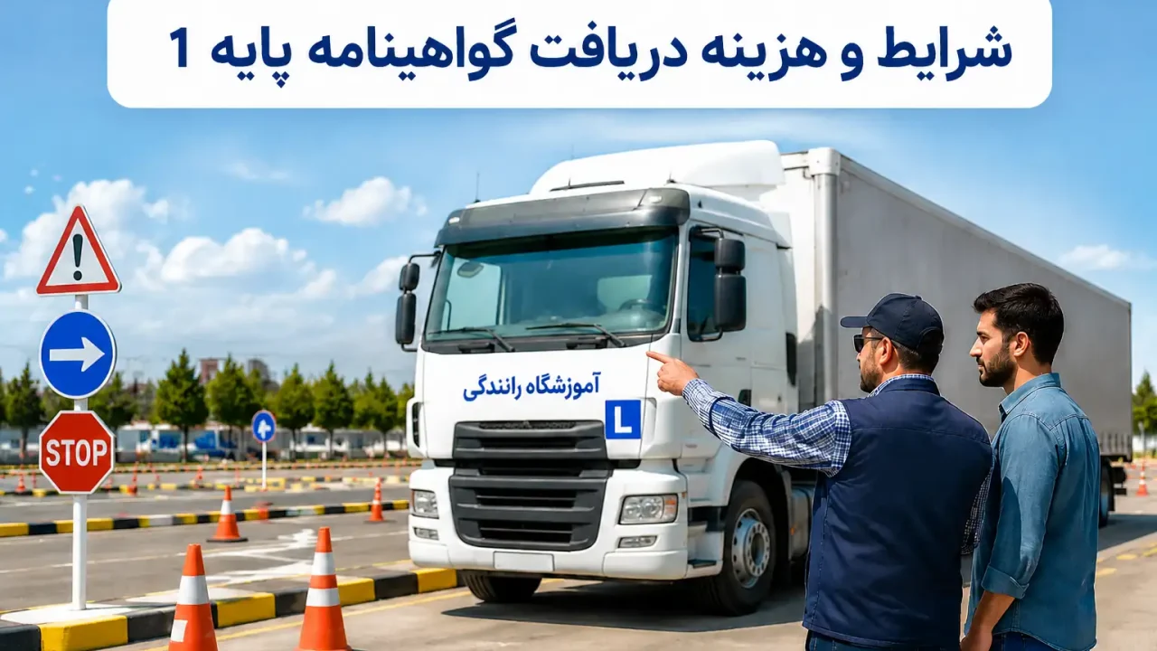 شرایط و هزینه دریافت گواهینامه پایه ۱