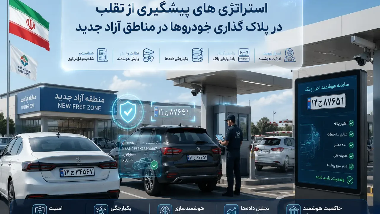 استراتژی پیشگیری از تقلب در پلاک گذاری خودروها در مناطق آزاد جدید
