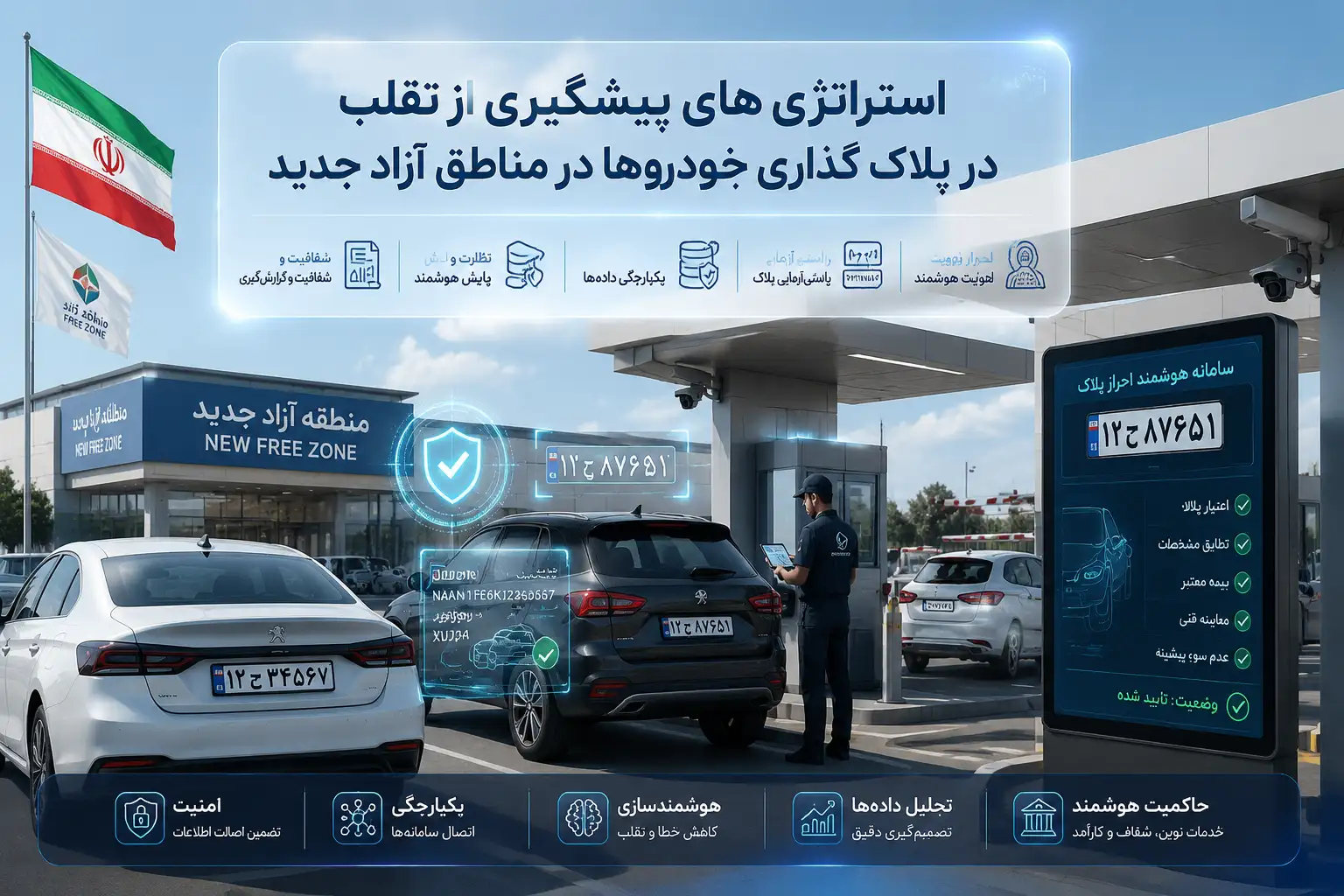 استراتژی پیشگیری از تقلب در پلاک گذاری خودروها در مناطق آزاد جدید