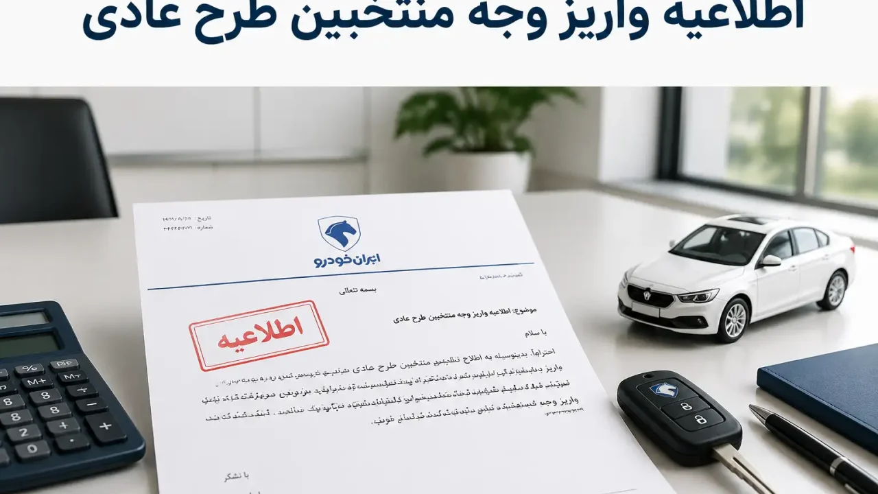 اطلاعیه واریز وجه منتخبین طرح عادی