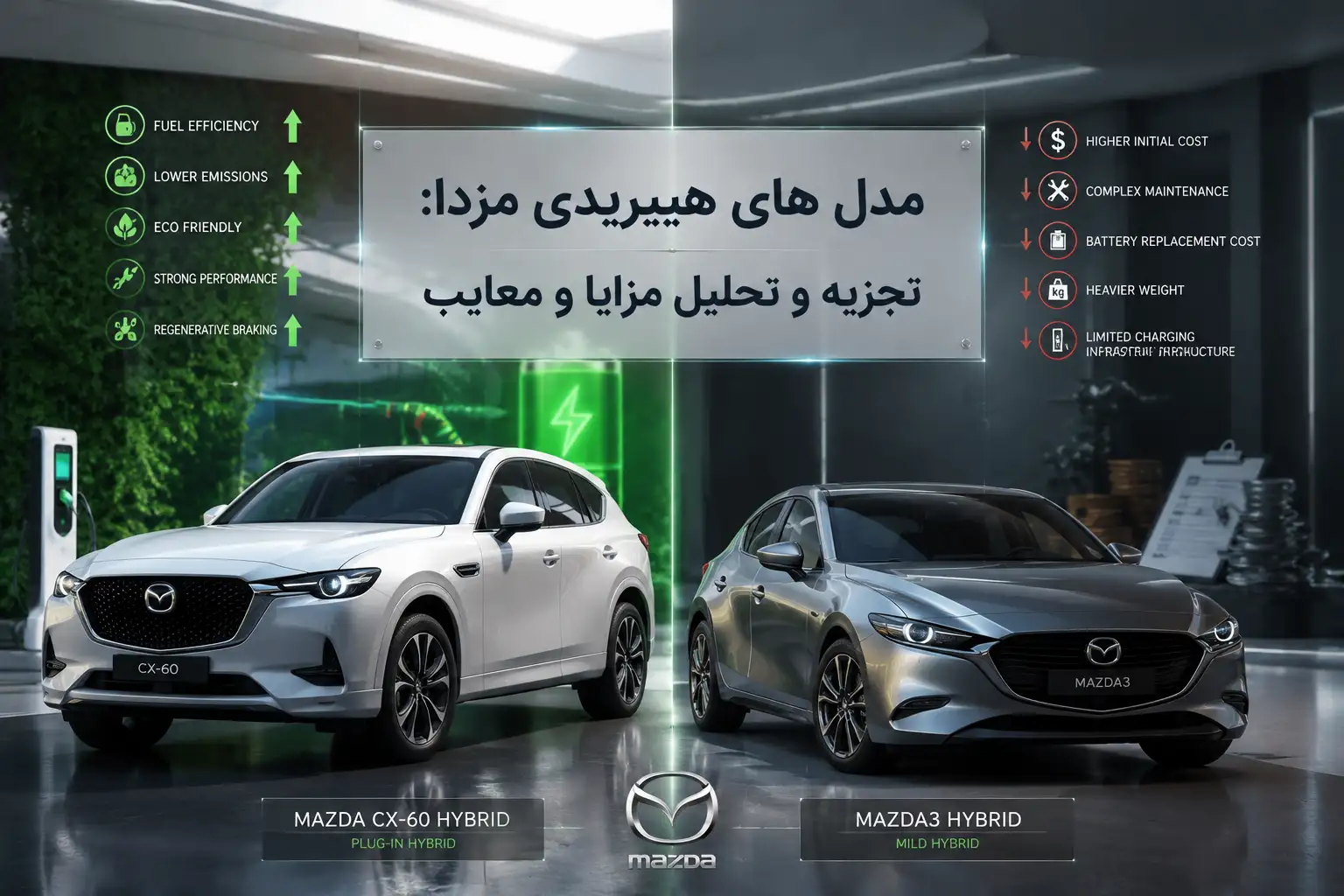 مدل های هیبریدی مزدا تجزیه و تحلیل مزایا و معایب