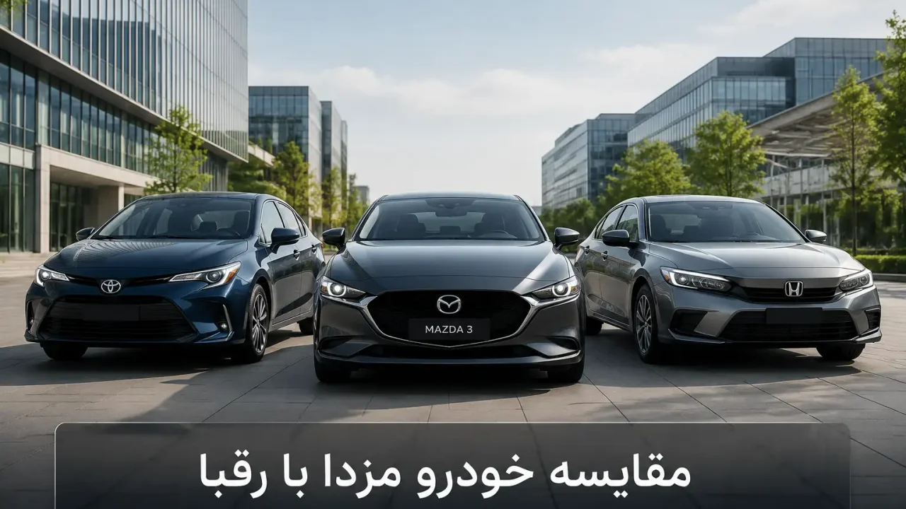 مقایسه خودرو مزدا با رقبا