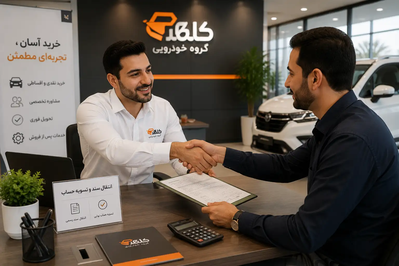 انتقال سند و تسویه حساب فروش خودرو