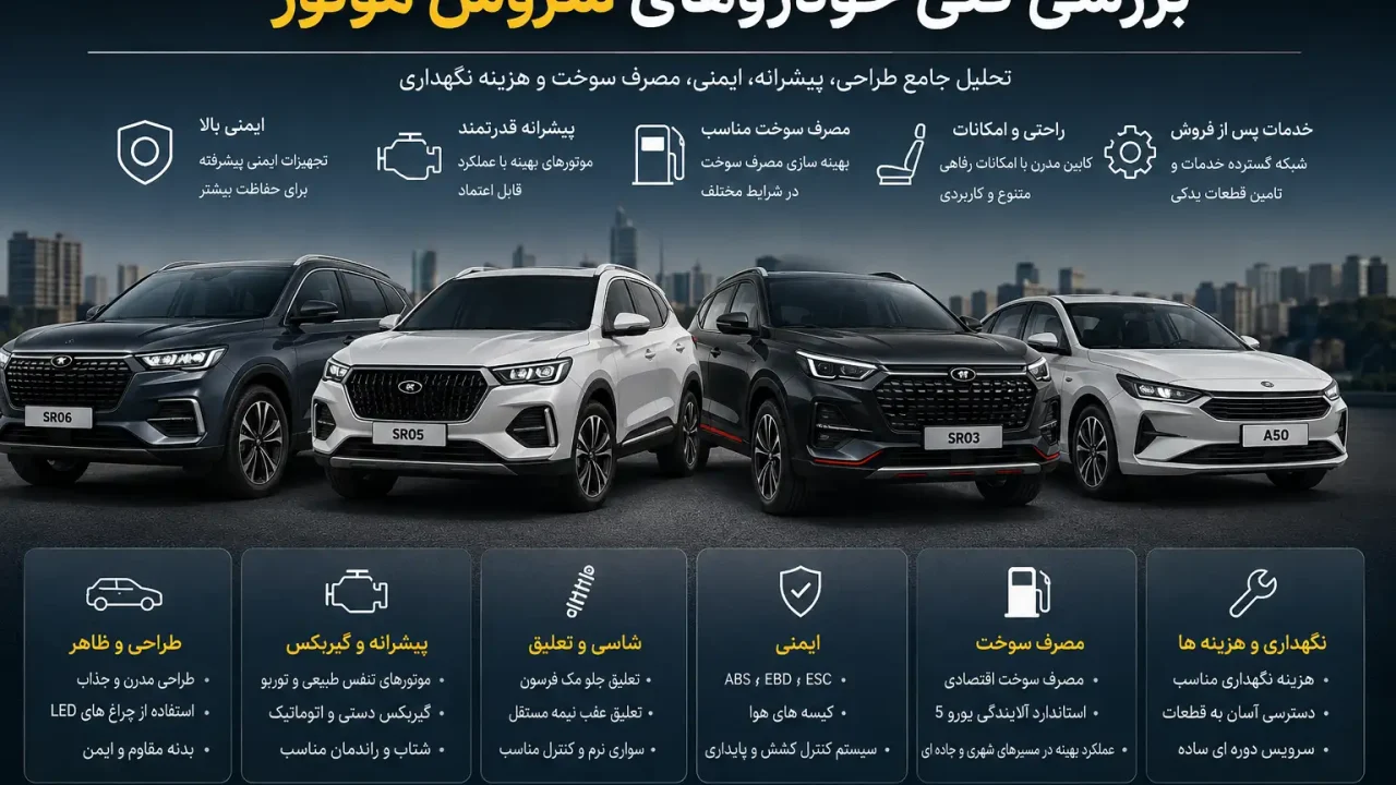 بررسی فنی خودروهای سروش موتور