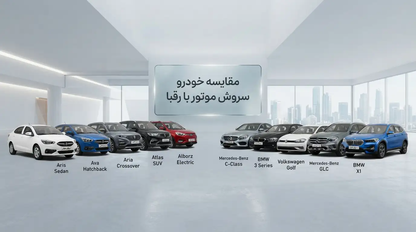 مقایسه خودرو سروش موتور با رقبا