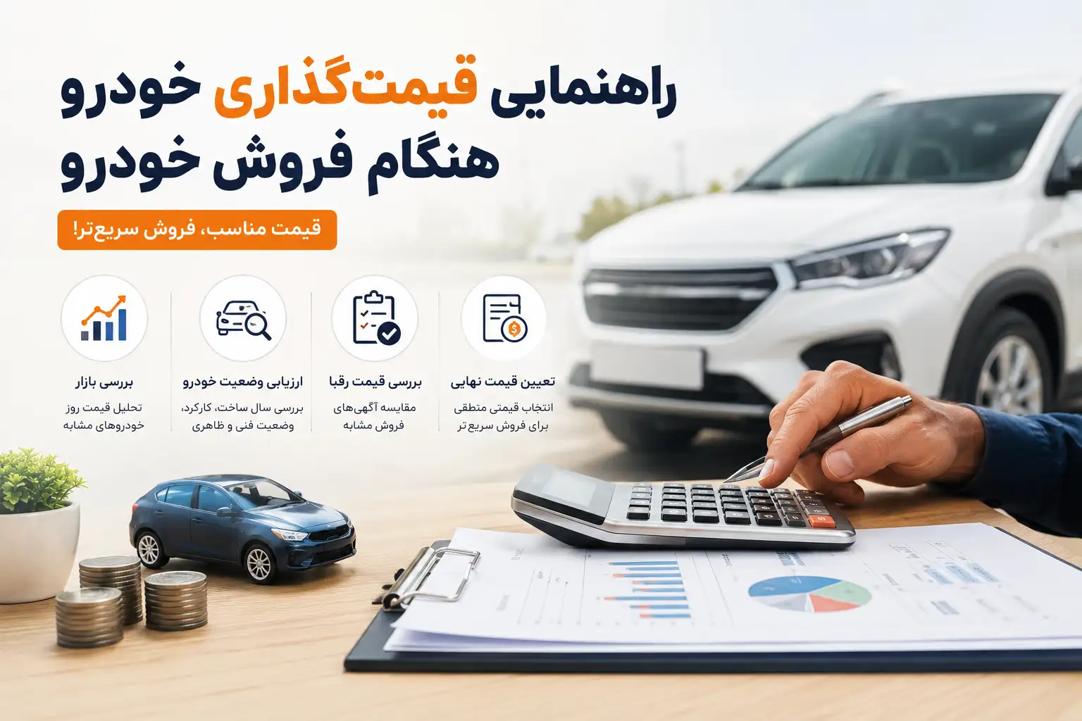 راهنمایی قیمت گذاری خودرو هنگام فروش خودرو