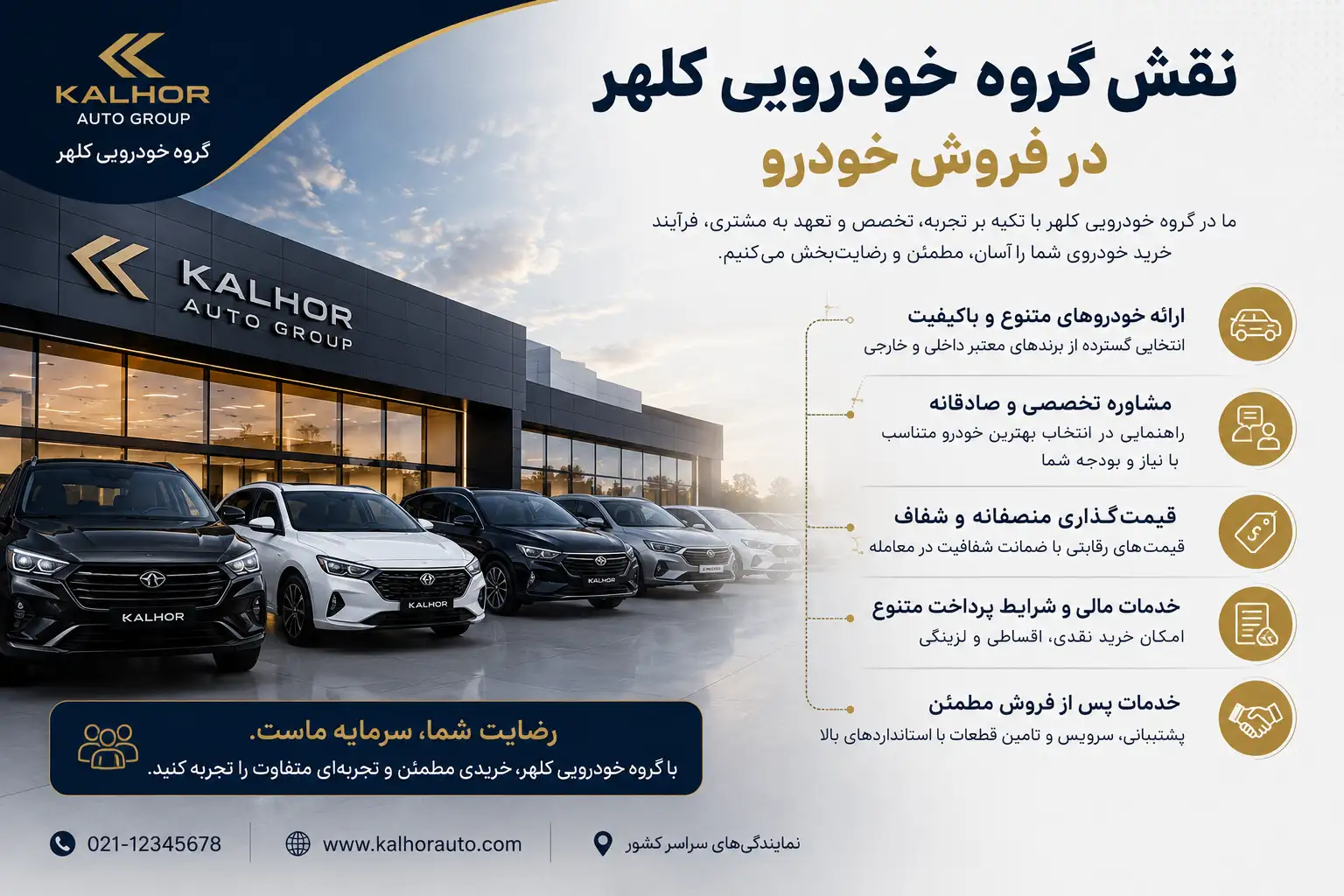 نقش گروه خودرویی کلهر در فروش خودرو نقش گروه خودرویی کلهر در فروش خودرو